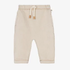1 + In The Family Beige Linen Trousers