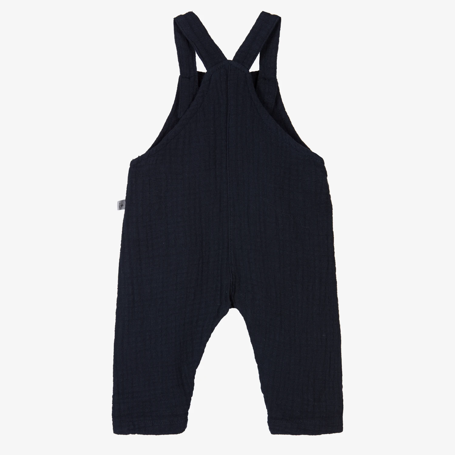 1 + In The Family Boys Navy Blue Cotton Dungarees 2 1 + In The Family Boys Navy Blue Cotton Dungarees - Image 2
