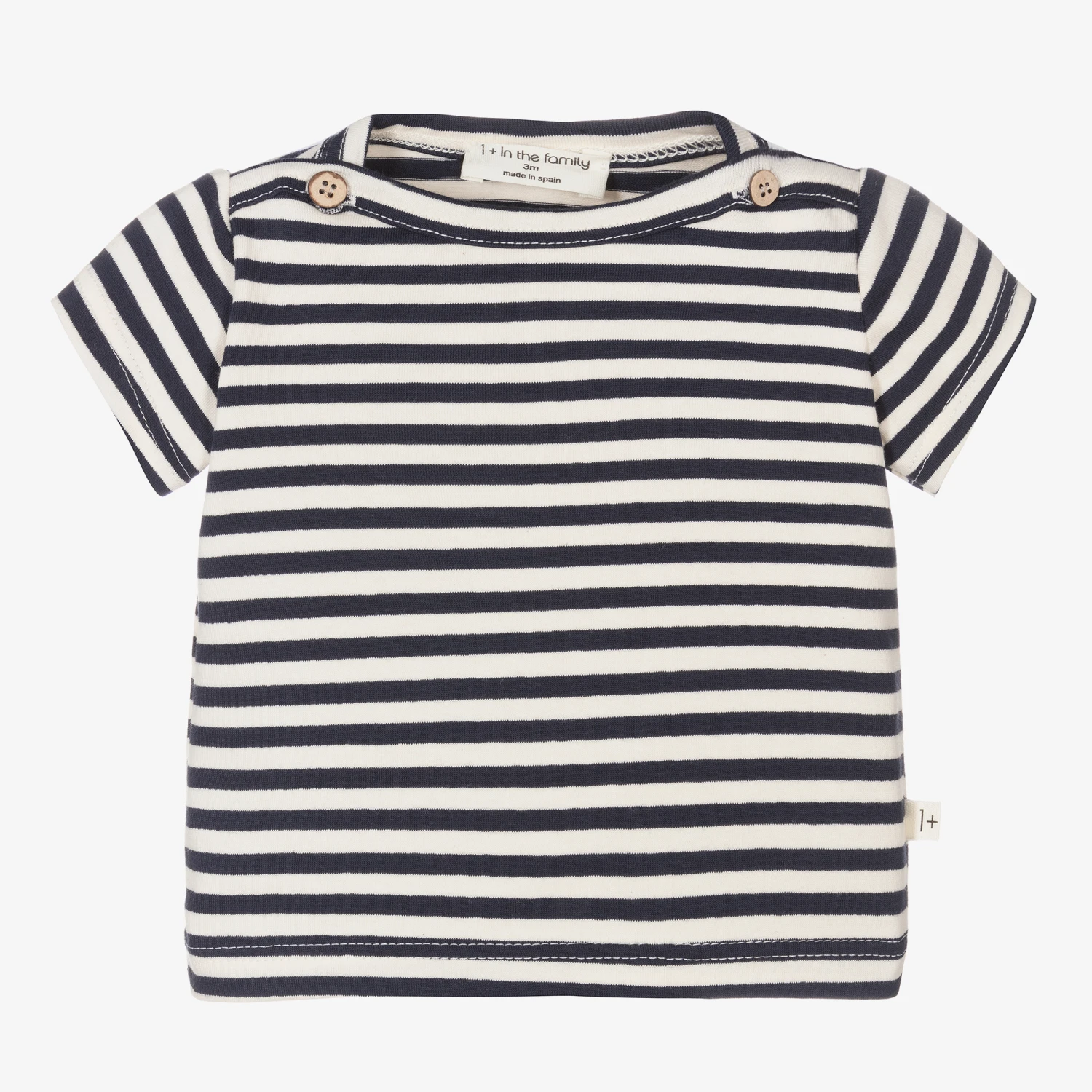 1 + In The Family Navy Blue & Ivory Striped T-Shirt 1 1 + In The Family Navy Blue & Ivory Striped T-Shirt