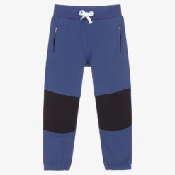 AIGNER Boys Blue Cotton Joggers