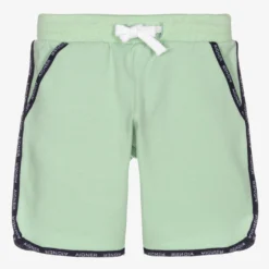 AIGNER Boys Green Cotton Shorts