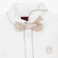 AIGNER Boys White & Beige Shorts Set -Outlet Little Gents Set Store aigner boys white beige shorts set 483012 732e087c95eff98c58219f2cb8cf5bda05275db4