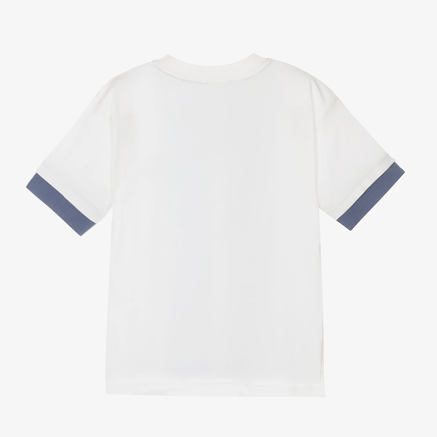 AIGNER Boys White & Blue T-Shirt 2 AIGNER Boys White & Blue T-Shirt - Image 2