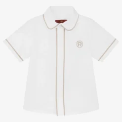 AIGNER Boys White Linen & Cotton Shirt -Outlet Little Gents Set Store aigner boys white linen cotton shirt 483144 1d0ae98d354dc416c63404e9e19c1a92b32849e8