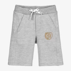 AIGNER Grey Cotton Jersey Shorts
