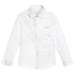 Alviero Martini Boys Geo Map Cotton Shirt