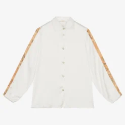 Alviero Martini Boys Ivory Geo Map Shirt