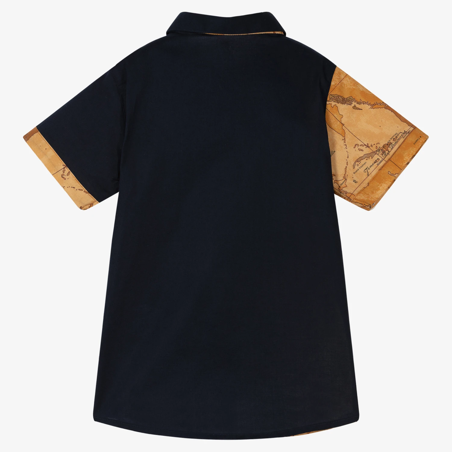 Alviero Martini Boys Navy Blue & Geo Map Shirt 2 Alviero Martini Boys Navy Blue & Geo Map Shirt - Image 2