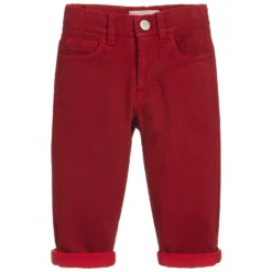 Alviero Martini Boys Red Cotton Trousers