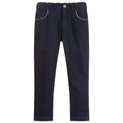 Alviero Martini Navy Blue Cotton Trousers