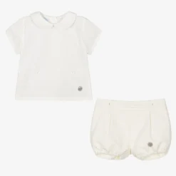 Artesanía Granlei Boys Ivory Cotton Buster Suit -Outlet Little Gents Set Store artesania granlei boys ivory cotton buster suit 497010 0bdf965658aab3cf6efe34c8ac7cf9fca86d46a5