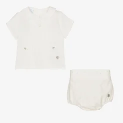 Artesanía Granlei Boys Ivory Organic Cotton Buster Suit -Outlet Little Gents Set Store artesania granlei boys ivory organic cotton buster suit 497009 8d2cbe02d7d0a98e9c305a56b83753870a264abc