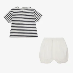 Babidu Blue & Ivory Baby Shorts Set -Outlet Little Gents Set Store babidu blue ivory baby shorts set 445004 53fed6f374600096b741744618d0ebb1ffc94fae