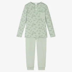 Babidu Boys Green Zebra Pyjamas