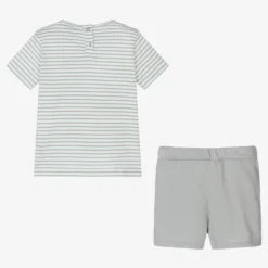 Babidu Boys Grey Cotton Shorts Set -Outlet Little Gents Set Store babidu boys grey cotton shorts set 487075 4234f86bf9972b1d09a6368c9322d03b70e08fc8