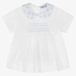 Babidu Boys White & Blue Smocked Shorts Set -Outlet Little Gents Set Store babidu boys white blue smocked shorts set 514423 45e0e7553a8fa3ba7dcff85b1a2148c36a1bb359