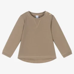 Babidu Brown Cotton Jersey Sweatshirt
