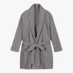 Babidu Grey Cotton Dressing Gown