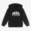 Balenciaga Black Paris Cotton Hoodie