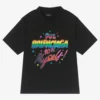 Balenciaga Black Rainbow Logo T-Shirt