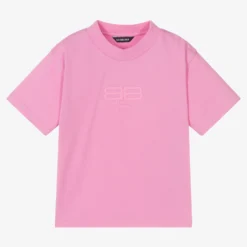 Balenciaga Pink BB Paris T-Shirt