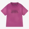 Balenciaga Pink Cotton Logo T-Shirt