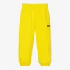 Balenciaga Yellow Logo Cotton Joggers