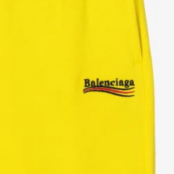 Balenciaga Yellow Logo Cotton Joggers -Outlet Little Gents Set Store balenciaga yellow logo cotton joggers 416083 20d03bbc7bb4917b9a47871db87897bb0a392a8b