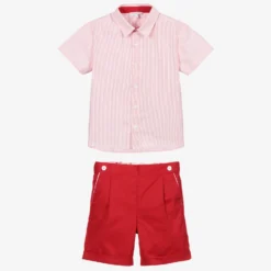 Beatrice & George Boys Red Cotton Shorts Set -Outlet Little Gents Set Store beatrice george boys red cotton shorts set 381304 3150668b598bc14ca5968eb13f0a17c908f912c5