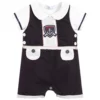 Beau KiD Blue Cotton Dungarees Set