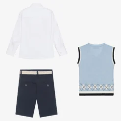 Beau KiD Boys Navy Blue Shorts Set -Outlet Little Gents Set Store beau kid boys navy blue shorts set 497509 c965ec7fec13712add5e1049e95f10d00a01e734