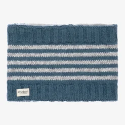 Boboli Blue & Grey Knitted Snood -Outlet Little Gents Set Store boboli blue grey knitted snood 397771 d44dbf1e6b9c215b6c26adbb4a50a49efa6c142a