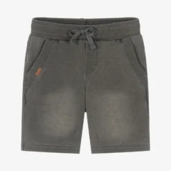 Boboli Boys Grey Cotton Jersey Shorts