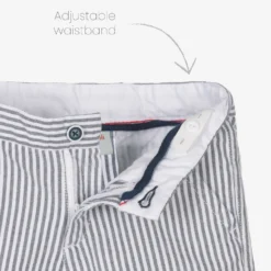 Boboli Boys Grey Striped Cotton Shorts Set -Outlet Little Gents Set Store boboli boys grey striped cotton shorts set 489010 cf47e498eea088c2819274d18f8fda0c2bc79707