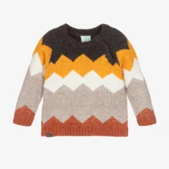 Boboli Boys Knitted Zigzag Sweater