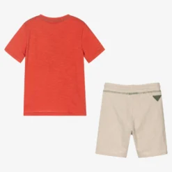 Boboli Red & Beige Safari Shorts Set -Outlet Little Gents Set Store boboli red beige safari shorts set 422620 ecc7fb0d9b641ab1627bb5d047b6ac265a5a4d4e