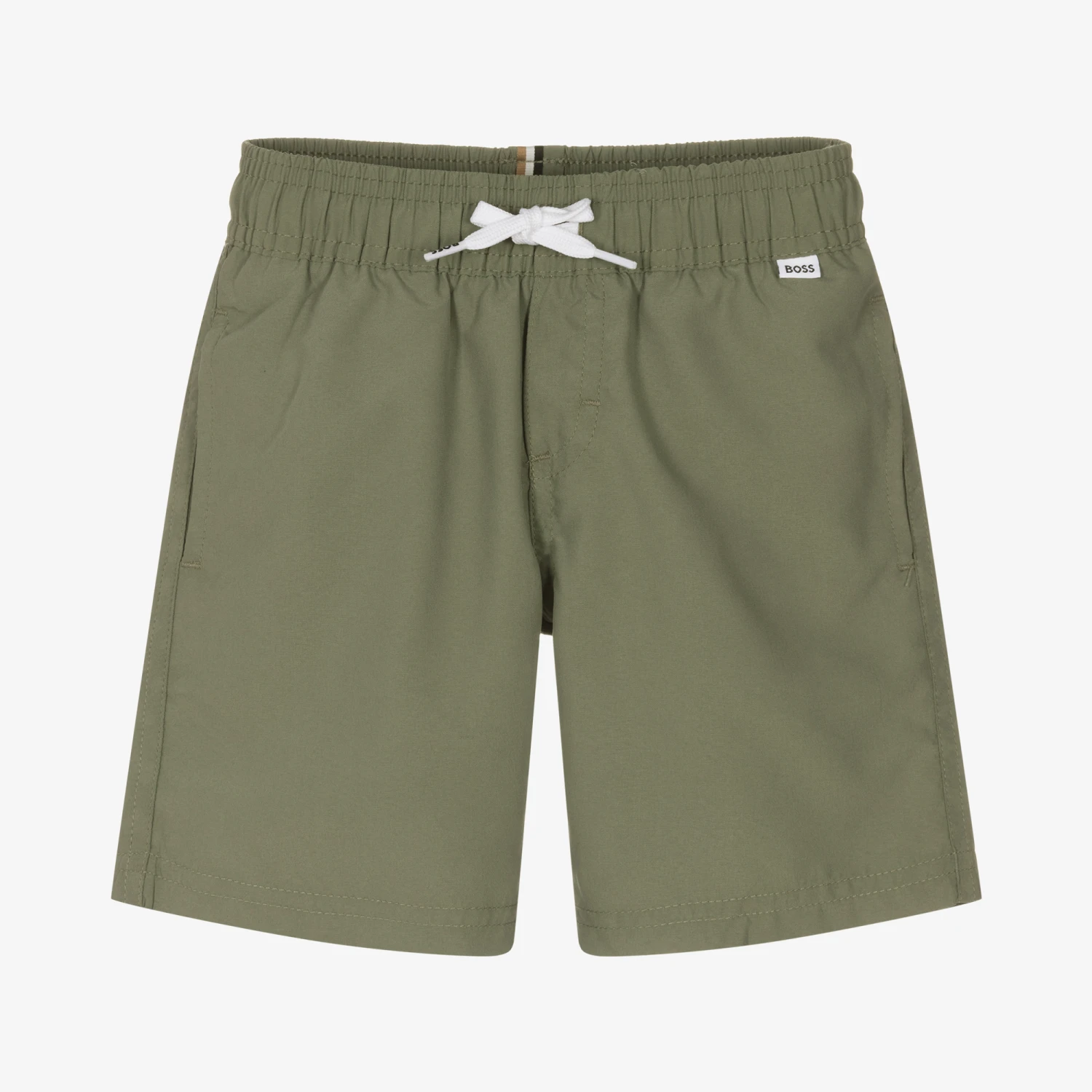 BOSS Boys Green Magic Logo Swim Shorts 1 BOSS Boys Green Magic Logo Swim Shorts