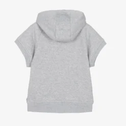 BOSS Boys Grey Cotton Short Sleeve Hoodie -Outlet Little Gents Set Store boss boys grey cotton short sleeve hoodie 504569 dcd70b7c74fbf1df955fe6c09eb8e3419b05e109