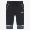 BOSS Boys Navy Blue Logo Joggers