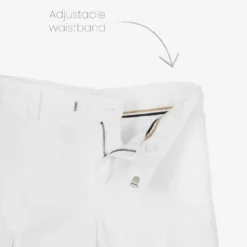 BOSS Boys White Cotton Bermuda Shorts -Outlet Little Gents Set Store boss boys white cotton bermuda shorts 504793 10d9c9822354011aa116cacf5e76957442884003