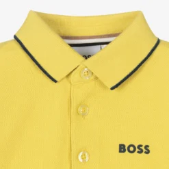 BOSS Boys Yellow Logo Polo Shirt -Outlet Little Gents Set Store boss boys yellow logo polo shirt 467808 260149c797be334bb2196a9a716e78a04cf840b0