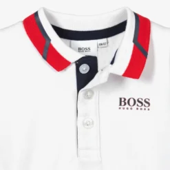 BOSS Boys White Logo Polo Shirt -Outlet Little Gents Set Store boss kidswear boys white logo polo shirt 408359 ad7cc5900be5ae22799314696addb0bf641d55c2