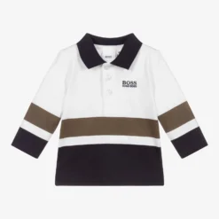 BOSS Colourblock Cotton Polo Shirt