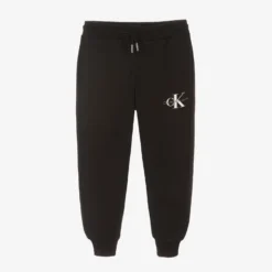 Calvin Klein Jeans Black Cotton Logo Joggers