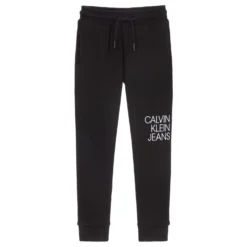 Calvin Klein Jeans Black Organic Cotton Joggers