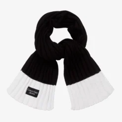 Calvin Klein Jeans Black & White Knit Scarf