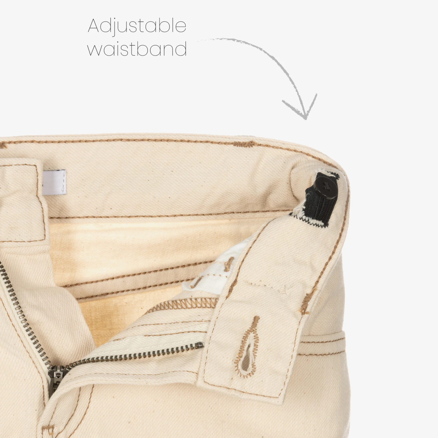 Calvin Klein Jeans Boys Beige Straight Fit Jeans 3 Calvin Klein Jeans Boys Beige Straight Fit Jeans - Image 3