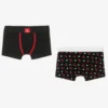 Calvin Klein Boys Black Cotton Boxers (2 Pack)