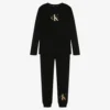 Calvin Klein Boys Black Cotton Logo Pyjamas