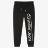 Calvin Klein Jeans Boys Black Logo Joggers